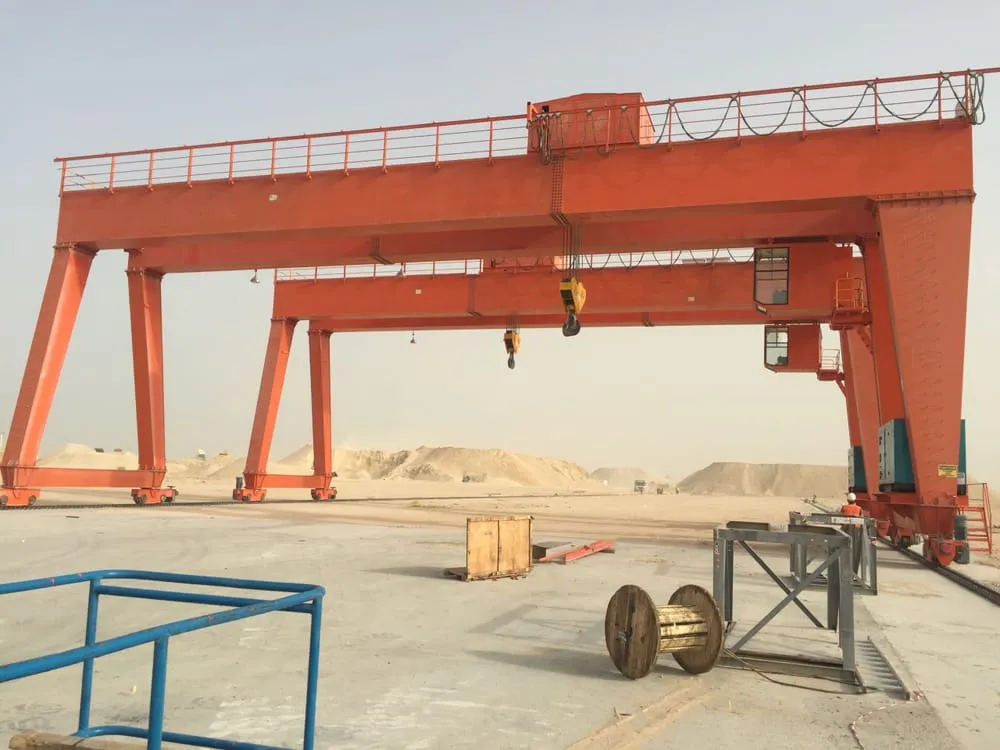 2 sets 70ton gantry crane installed at Qatar 07 scaled