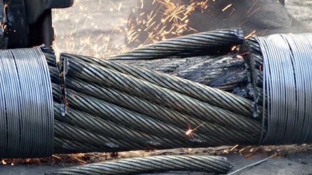 Click to enlarge Wire rope replacement1